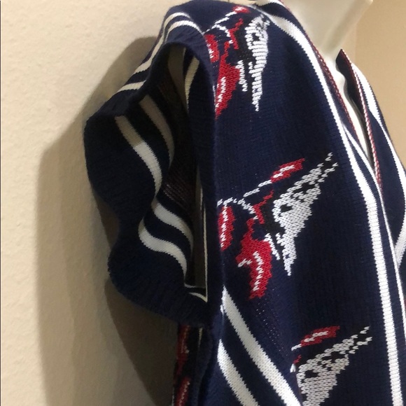 Vintage 70s Poncho Knit Boho Cape! - Picture 4 of 7